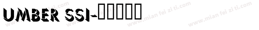Umber SSi字体转换